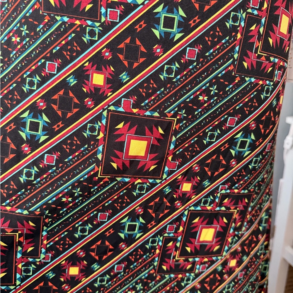 NWT!! 🖤🧡 LuLaRoe Colorful Geometric Maxi Skirt - Picture 2 of 5